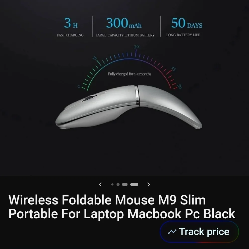 Silver Wireless Mouse